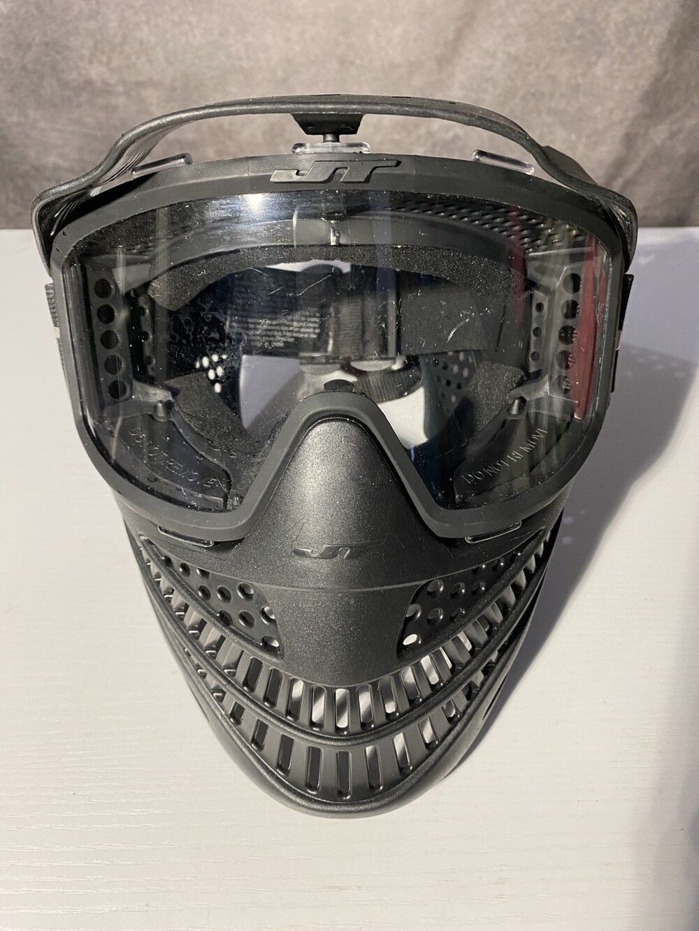 JT Flex 8 Full Coverage Paintball Mask - Black Spectra Goggle Head Shield